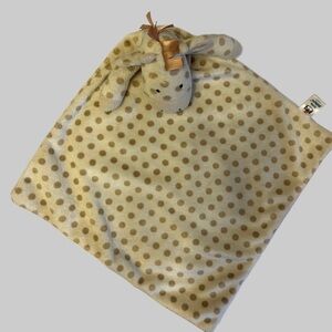 Little JELLYCAT Giraffe Soother Security Blanket Lovey Baby Toy Plush Dotted